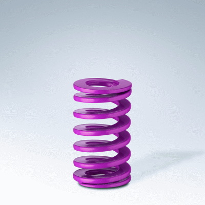 High performance compression spring, XSF, Colour Violet