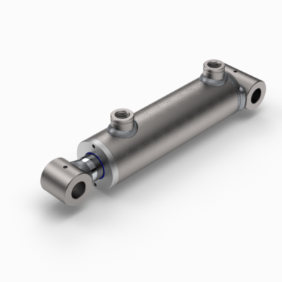 Standard cylinder double acting with transverse bushing