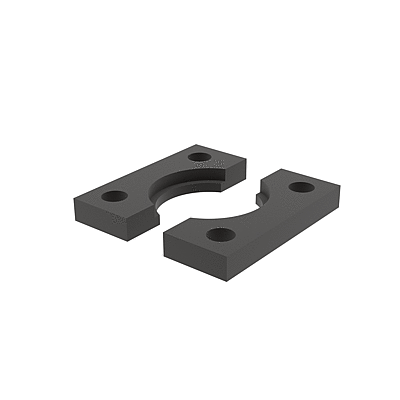 Split clamping flange