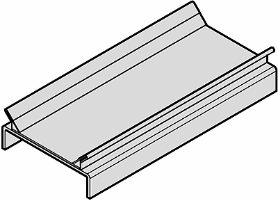 Glissière de limitation avec sécurité antichute pour convoyeur à bande