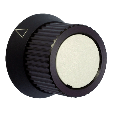 Vernier moleté aluminium avec collerette - 1 division - Vis de pression