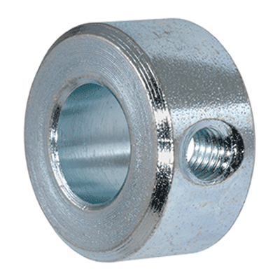 Adjusting rings without set screw (DIN 705 A), zinc plated blue