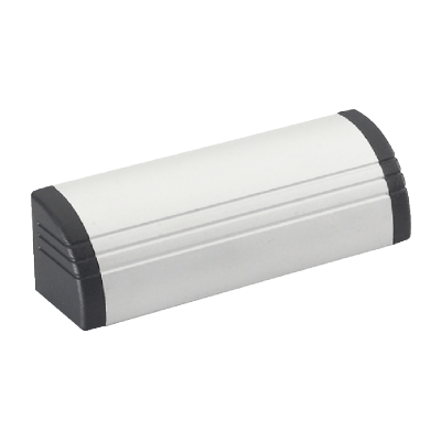 Poignée déportée aluminium - Avec porte-étiquette - Anodisé
