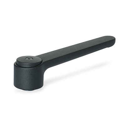 Adjustable flat tension levers, Zinc die casting, bushing steel, with bore