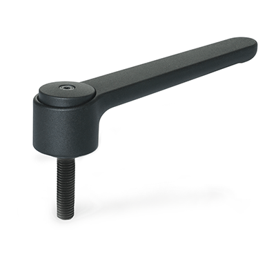 Adjustable flat tension levers, Zinc die casting, threaded stud steel