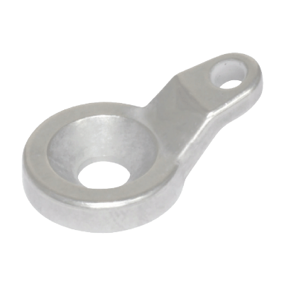 Rondelle trou fraisé avec oeillet pour anneau, inox