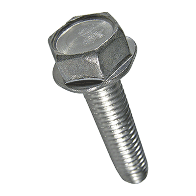 Hex head thread forming screws ~type D, metric thread, with flange (~DIN 7500 D), A2, added lubricant