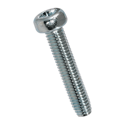 Pozi cheese head thread forming screws form Z, metric thread (DIN 7500), zinc plated blue, added lubricant