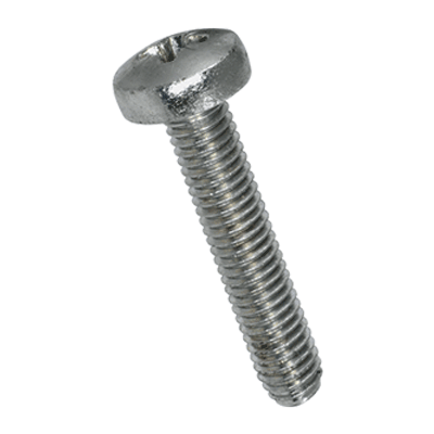 Pozi pan head thread forming screws type C, form Z, metric thread (DIN 7500 C), zinc plated blue, added lubricant