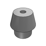 Bevel gears in steel, ratio 1:4; toothing milled, straight teeth, engagement angle 20°