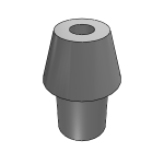 Bevel gears, plastic, ratio 1:5 injection-moulded, straight teeth, engagement angle 20°