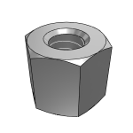 Trapezoidal thread nuts, hexagon, single-start, right or left-hand thread