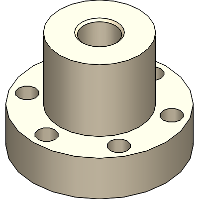 Flanche-inch thread nuts