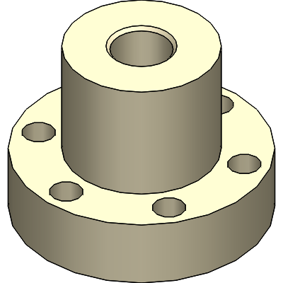 Flanche-inch thread nuts