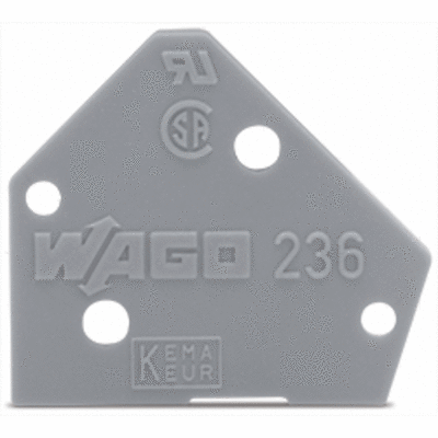 END PLATE 1 MM / 0.039 IN THICK SNAP FIT TYPE