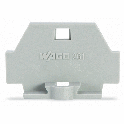 End plate, with fixing flange