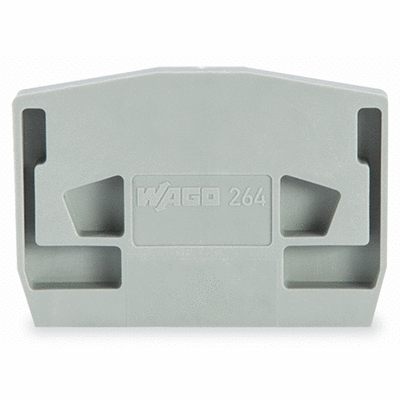 End plate, for terminal blocks with snap-in mounting foot, 4 mm thick