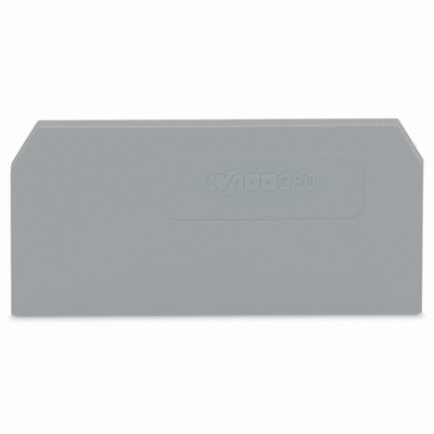 End and intermediate plate, 2.5 mm thick