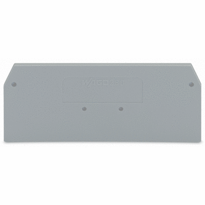 End and intermediate plate, 2.5 mm thick