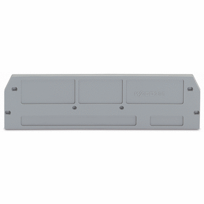 End and intermediate plate, 2.5 mm thick