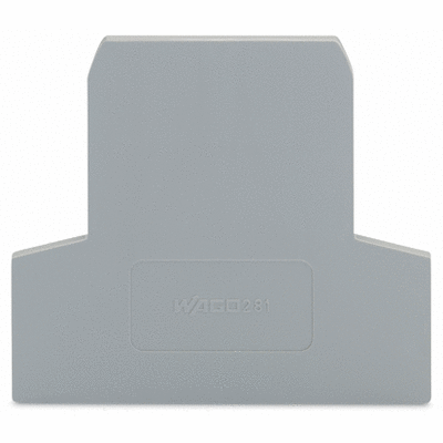 End and intermediate plate, 2.5 mm thick