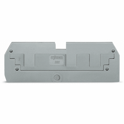 Step-down cover plate, 1 mm thick, in connection with 3-conductor 282-681 terminal blocks