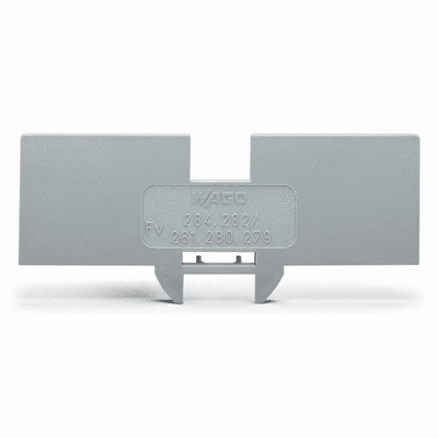 Step-down cover plate, 1 mm thick, for 2-, 3- and 4-conductor terminal blocks