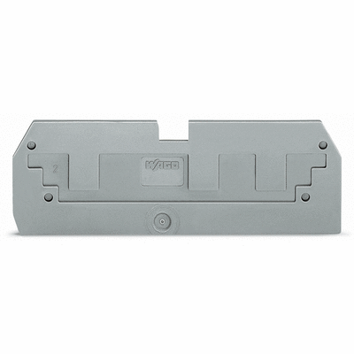 Step-down cover plate, 1 mm thick, for 3-conductor 284-681 terminal blocks