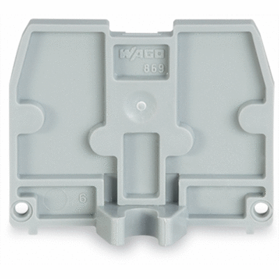 END PLATE 2.5 MM / 0.098 IN THICK WITH FIXING FLANGES M 4