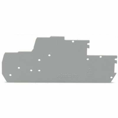 End and intermediate plate, 1 mm thick