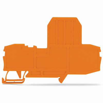 End plate for fuse terminal blocks, 2 mm thick