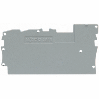 End and intermediate plate, 1 mm thick