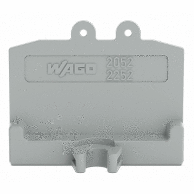 End plate, with fixing flange