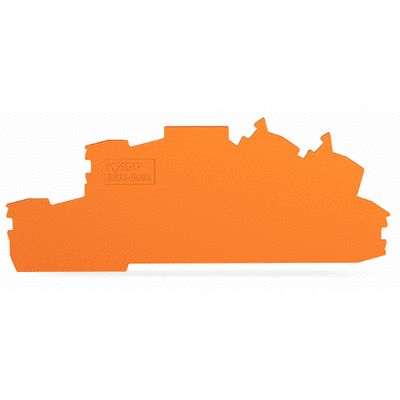 End and intermediate plate, 0.8 mm thick