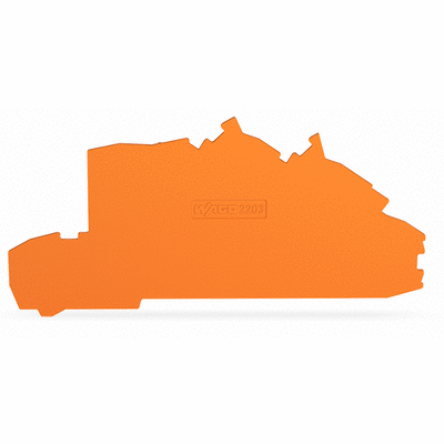 End and intermediate plate, 0.8 mm thick