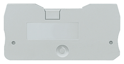 End and partition plate for terminal block