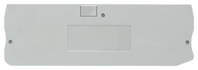 End and partition plate for terminal block