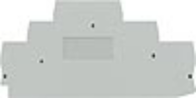 End and partition plate for terminal block