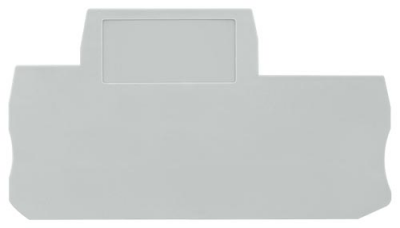 End and partition plate for terminal block