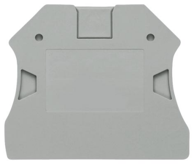 End and partition plate for terminal block
