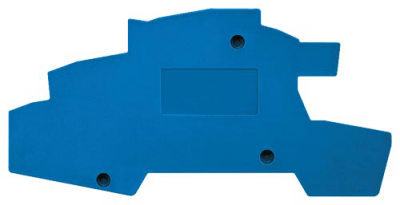 End and partition plate for terminal block