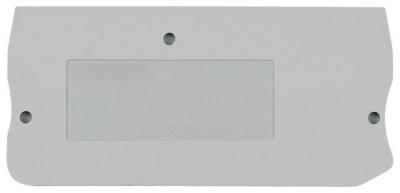 End and partition plate for terminal block