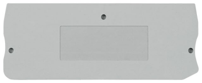 End and partition plate for terminal block
