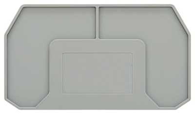 End and partition plate for terminal block
