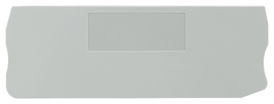 End and partition plate for terminal block