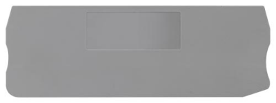 End and partition plate for terminal block