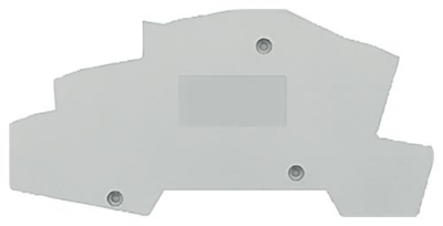 End and partition plate for terminal block