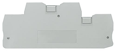 End and partition plate for terminal block