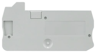 End and partition plate for terminal block