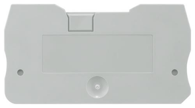 End and partition plate for terminal block